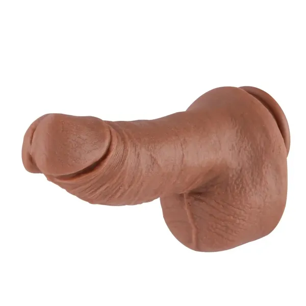 Realistic Dildo KlicLok and Suction Cup 23 CM Brown